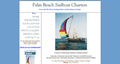 Desktop Screenshot of palmbeachsailboatcharters.com