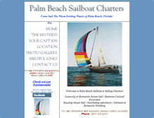 Tablet Screenshot of palmbeachsailboatcharters.com